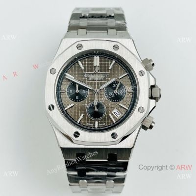 Copy Audemars Piguet Royal Oak Chrono Gray Black Dial Watch